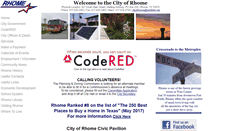 Desktop Screenshot of cityofrhome.com