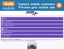 Tablet Screenshot of cityofrhome.com